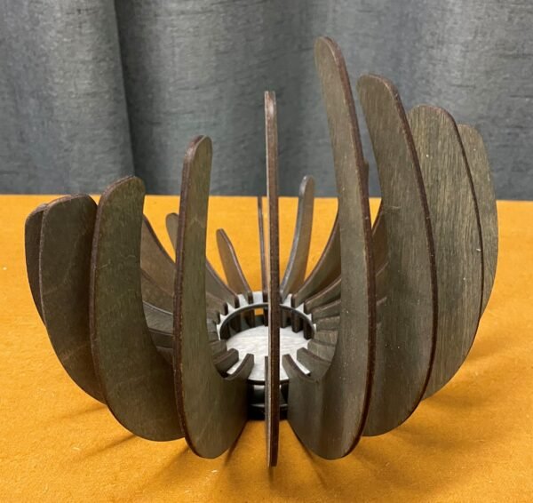 Wooden Candle Stick Holder, Elegant Laser Cut Table Centerpiece Candle Holder for Valentine’s Day Décor - Image 3