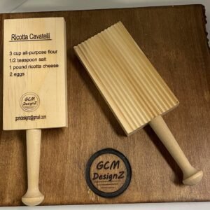 Italian Cavatelli Board for noodle making Noodle Pasta Gnocchi Wood Board Engraved Italian Pasta Making Tool Wooden Board for Valentine Gift