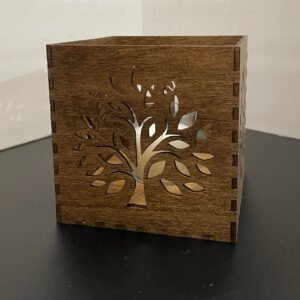 Tree Candle Holder – Shadow Casting Candle Holder – Votive Candle Holder – Tea Light Holder – Laser Cut Lantern – Wood Tree Lamp Gift Idea