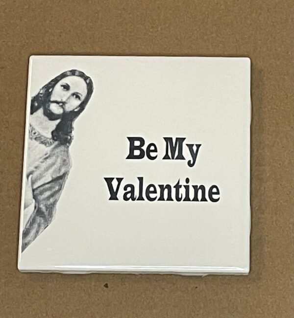 Happy Valentines Day Jesus. Funny Jesus Tile. The Chosen Jesus Tile Gift for her  Funny Jesus saying Catholic and Christian humor. Humorous.