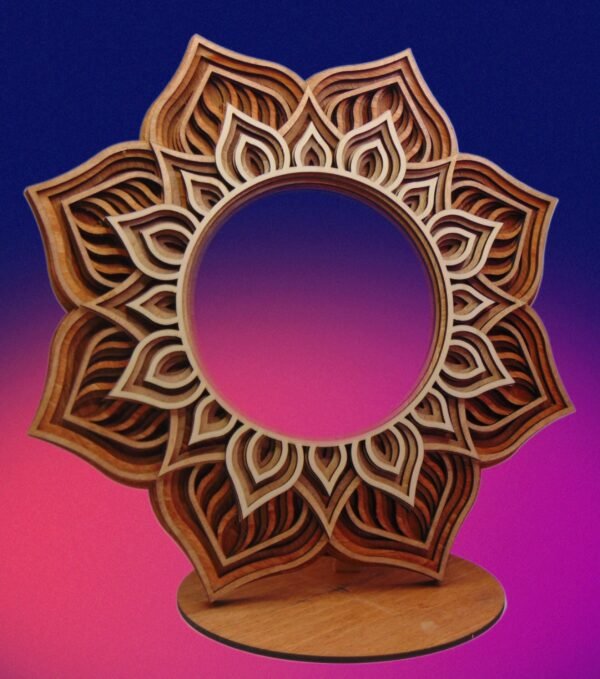 WOODEN Mirror, MANDALA Mirror, BOHO Mirror, Aesthetic Stylish, Beautiful Design, Yoga, Spiritual, Handmade Home Décor Mirror