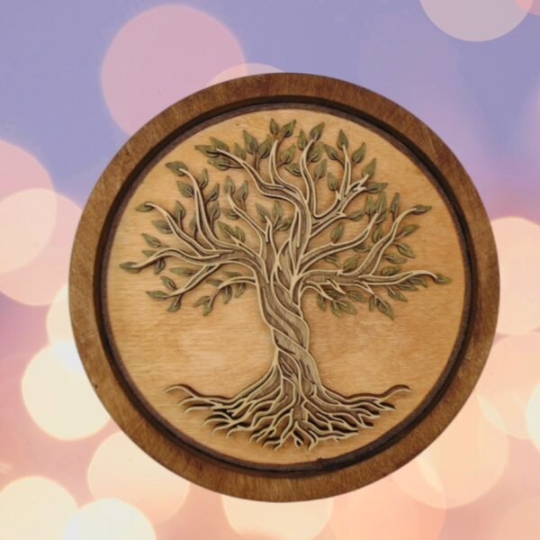 Mandala Tree of Life – Tree of Life Art – 4 Layered Tree Mandala – Round Tree Wall Art – Spiritual Wall Art – Tree of Life wall Decor Gift - Image 4