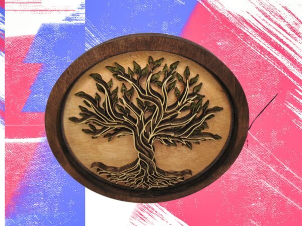 Mandala Tree of Life – Tree of Life Art – 4 Layered Tree Mandala – Round Tree Wall Art – Spiritual Wall Art – Tree of Life wall Decor Gift - Image 5