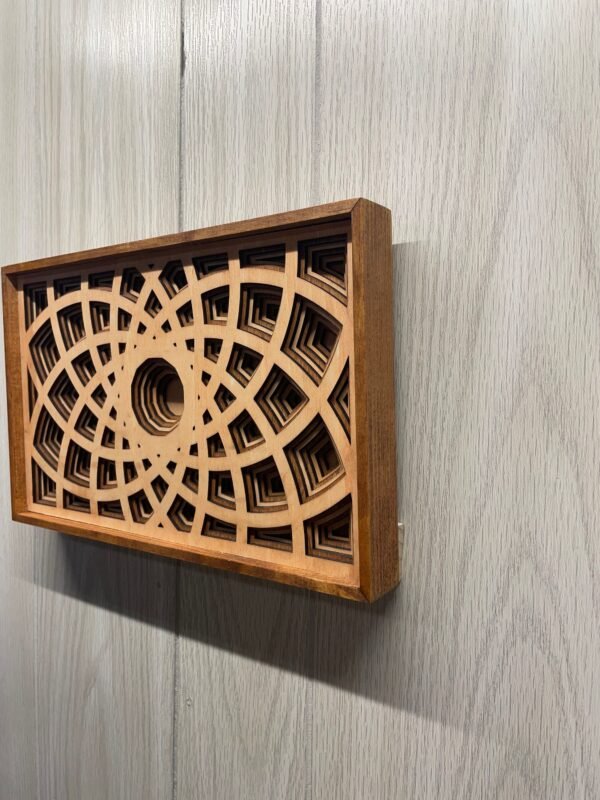 Torus Wall Art – Mandala Wall Art – 8 Layer Mandala – Framed Mandala – Layered Wall Art – Laser Cut Wooden Mandala – Spiritual Wall Decor - Image 8