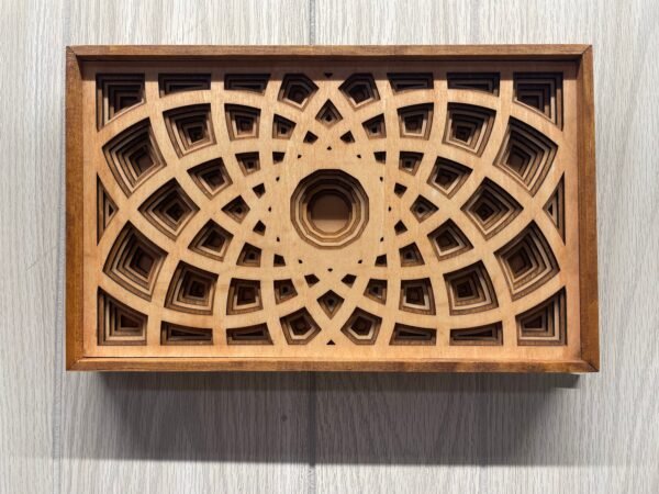 Torus Wall Art – Mandala Wall Art – 8 Layer Mandala – Framed Mandala – Layered Wall Art – Laser Cut Wooden Mandala – Spiritual Wall Decor