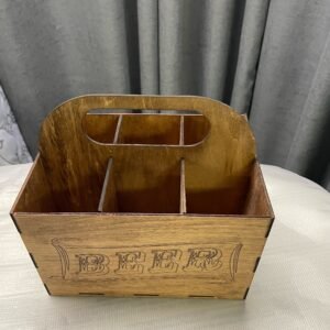 Wooden Beer Carrier – Beer Engraved Caddy – Six Pack Beer Holder – Beer Tote – Personalized Beer Caddy – Bottle Carrier – Beer Lover Gift