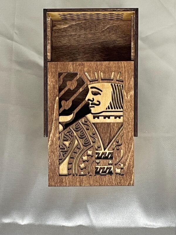 PLAYING CARD BOX – Unique Groomsmen Gift - Father's Day Gift – Gifts for Gamers – Card Storage Box – Playing Card Holder –Unique Poker Box - Image 4