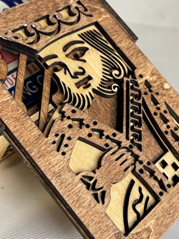 PLAYING CARD BOX – Unique Groomsmen Gift - Father's Day Gift – Gifts for Gamers – Card Storage Box – Playing Card Holder –Unique Poker Box - Image 10