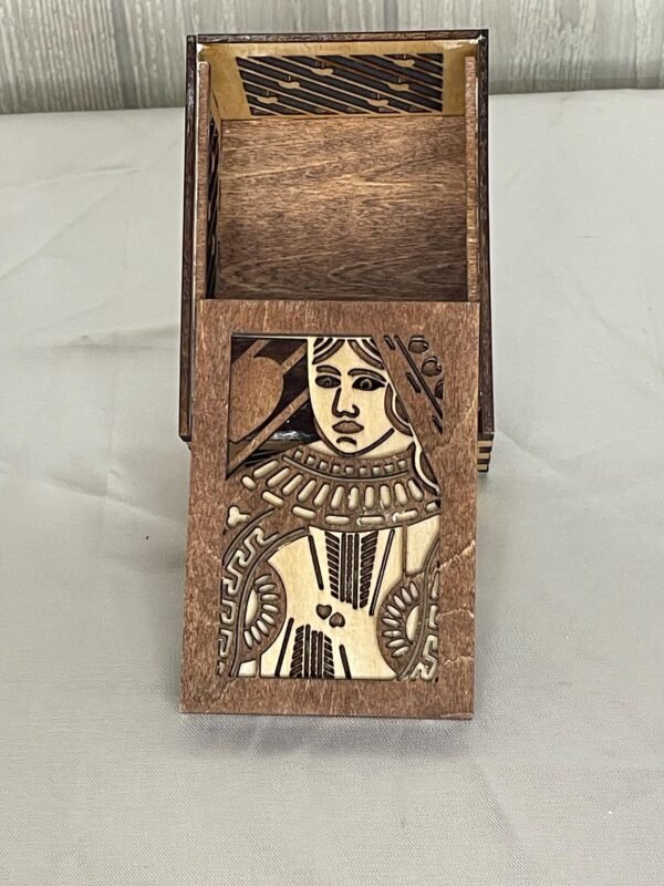 PLAYING CARD BOX – Unique Groomsmen Gift - Father's Day Gift – Gifts for Gamers – Card Storage Box – Playing Card Holder –Unique Poker Box - Image 3
