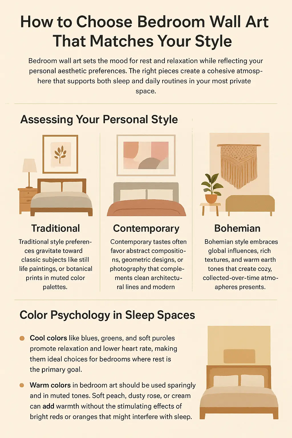 Read more about the article How to Choose Bedroom Wall Art That Matches Your Style