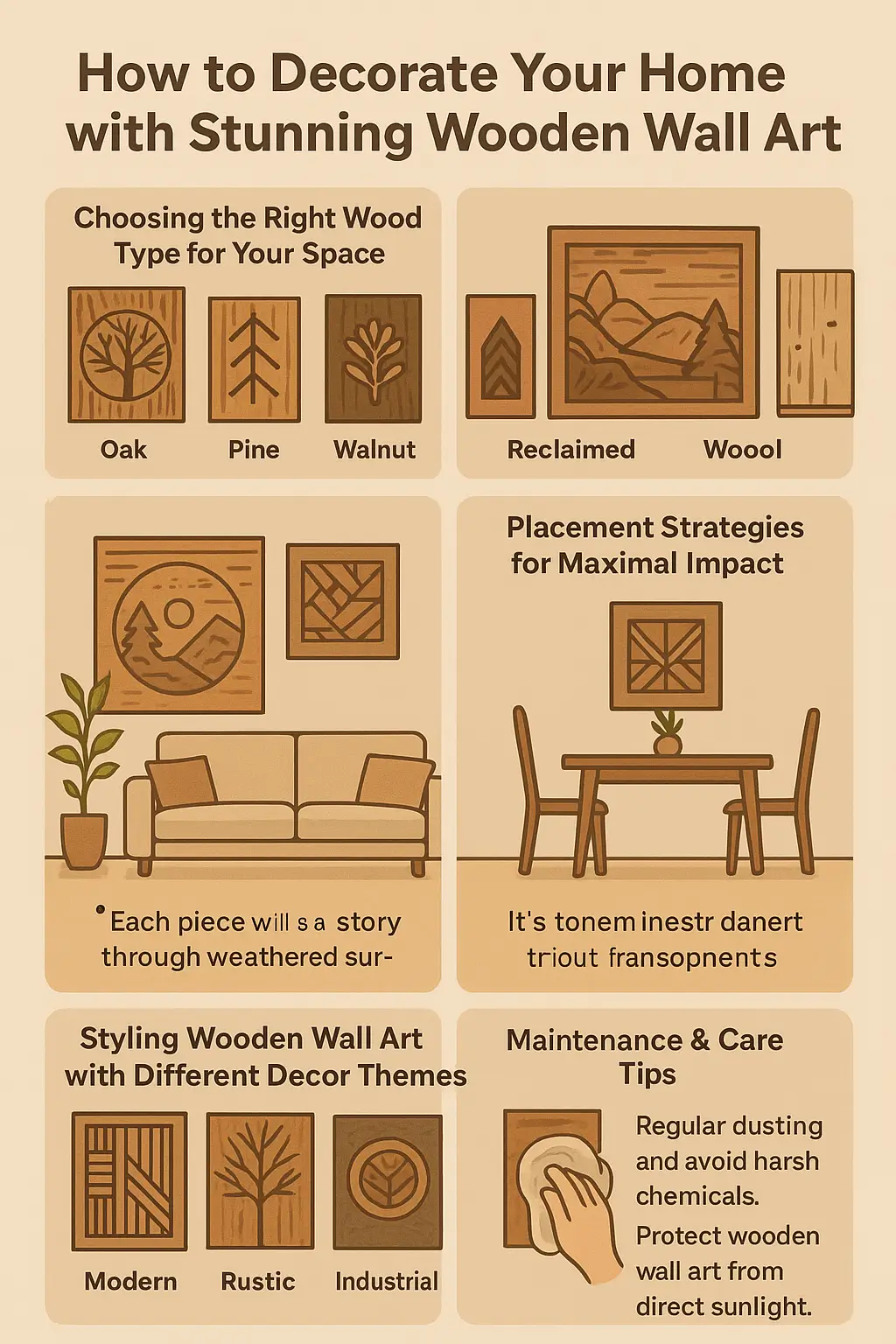 Read more about the article How to Decorate Your Home with Stunning Wooden Wall Art