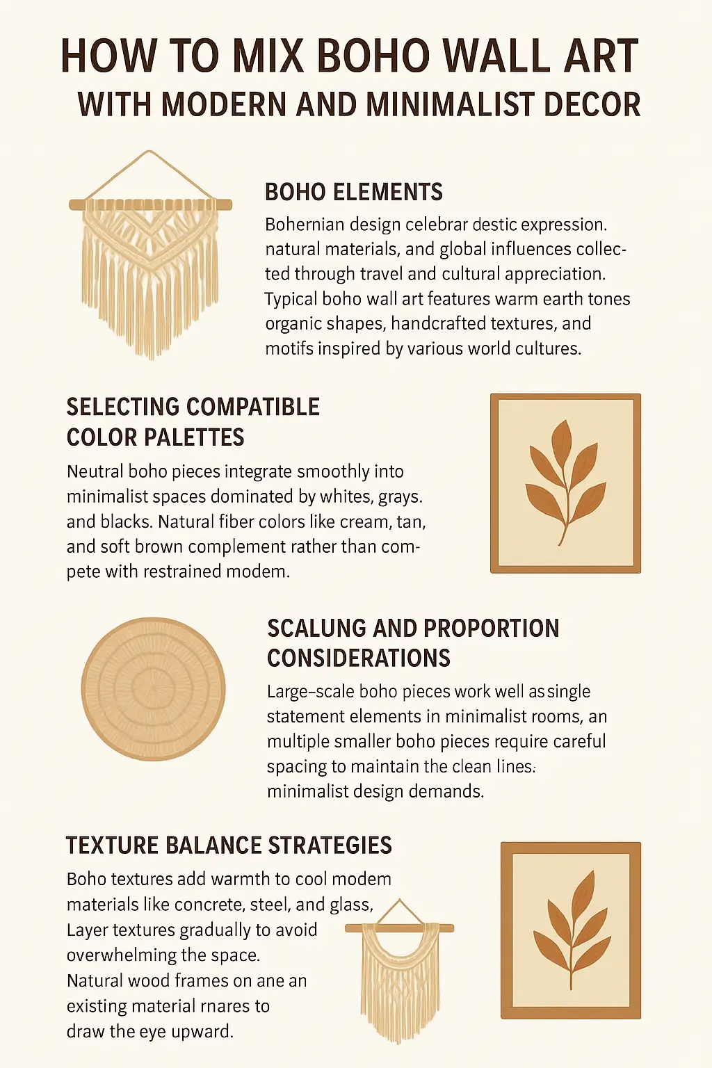 You are currently viewing How to Mix Boho Wall Art with Modern and Minimalist Decor