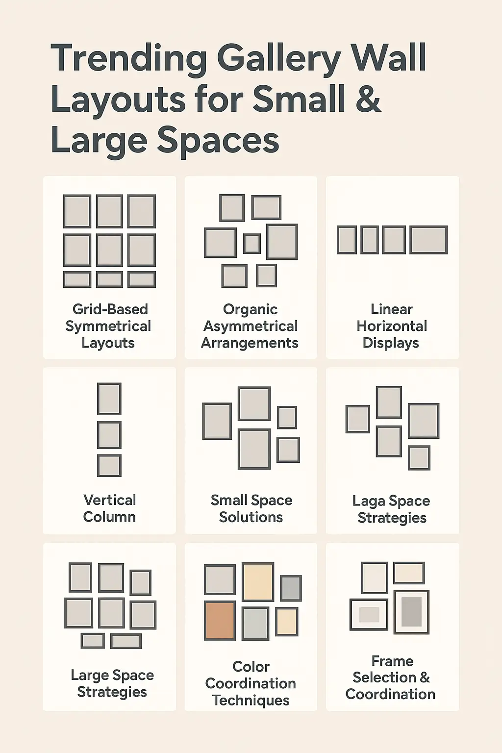 Read more about the article Trending Gallery Wall Layouts for Small & Large Spaces