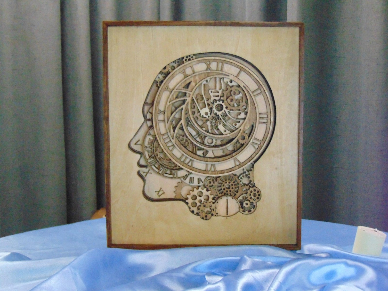 Steampunk Wall Art – Wooden Multilayer Wall Art – Steampunk Layered Mandala – Steampunk Wall Decor – Mandala Face Art – Time Gear Wall Art - Image 7